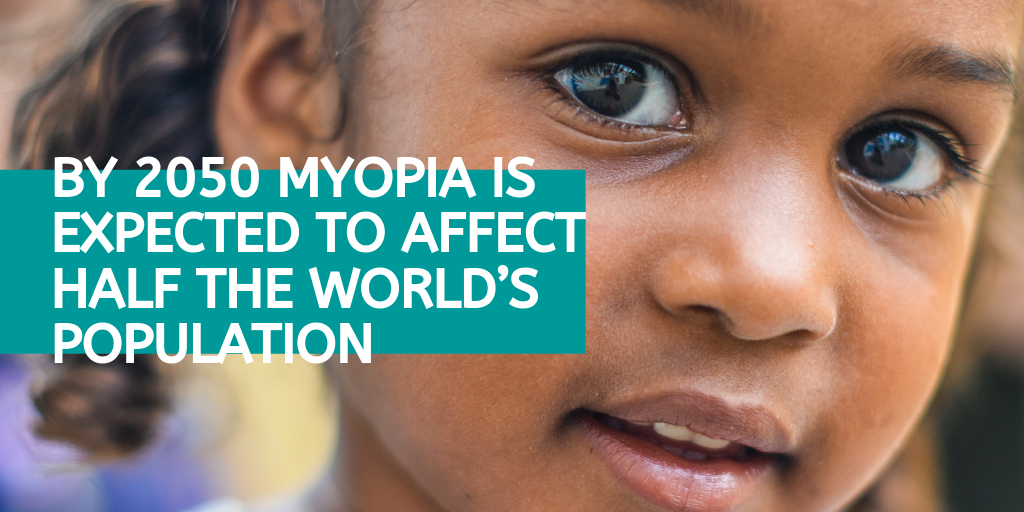 By 2050 Myopia is expected to affect half the world's population